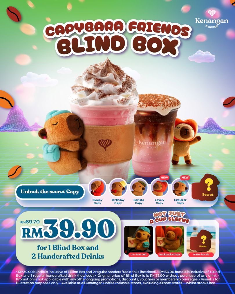 Kenangan Coffee Capybara Cup Sleeves campaign - Malaysia