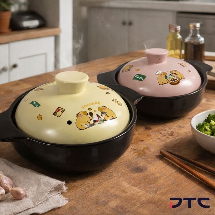 Custom Capybara illustrations and Knorr brand elements integrated with festive Lunar New Year motifs.