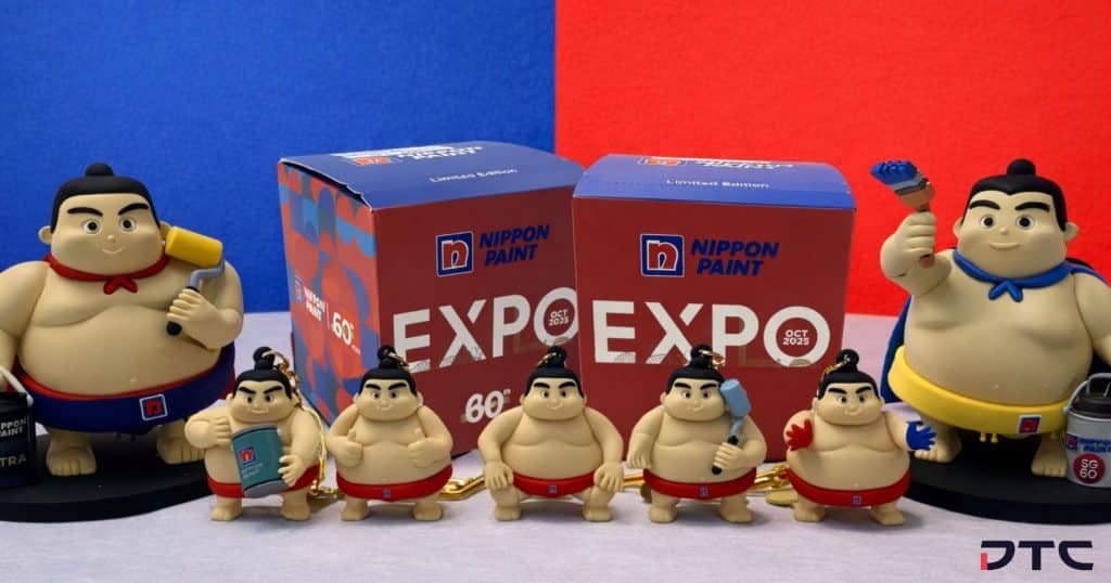 Nippon Paint Expo 2025 sumo character keychains and figurines collectible merchandise