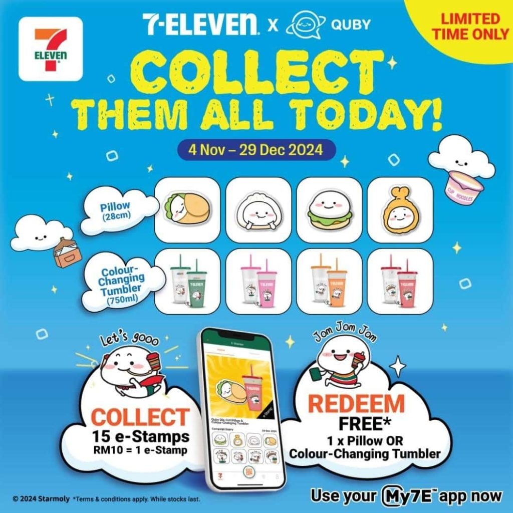 7-Eleven Malaysia x Quby gifts campaign