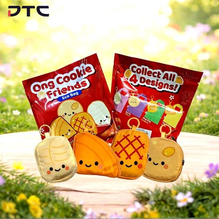 Ong Cookie Friends blind bag pouches produced for Colgate-Palmolive festive campaign in Malaysia