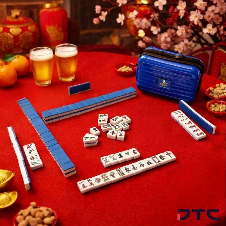 Tiger Beer travel-sized mahjong set produced as completion reward for CNY 2026 blind box campaign