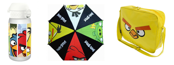 Angry Birds licensed merchandise concept including collectibles