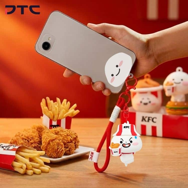 Hangry Quby phone charm collectible from KFC promotional merchandise campaign
