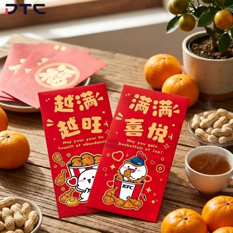 Quby Chinese New Year red packet set licensed character campaign merchandise