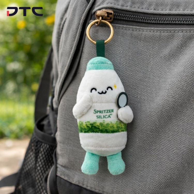 Siliqa Squad custom plush character representing skin glow benefit from Spritzer campaign