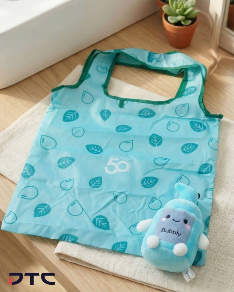 Beauty Buddies plush and foldable bag set for custom promotional merchandise campaign