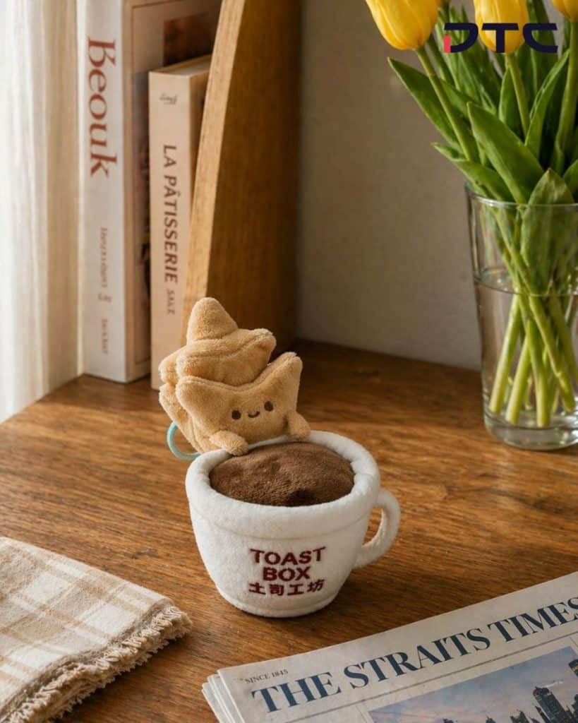 Horlicks themed plush toy blind box promotional merchandise lifestyle display