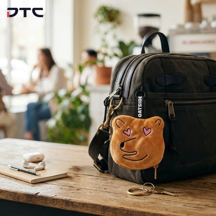 Custom OATSIDE mini pouch designed for gift with purchase campaign redemption