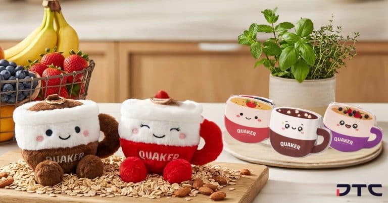 Quaker Oats custom plush keychains and compressed towels promotional merchandise Malaysia GWP campaign