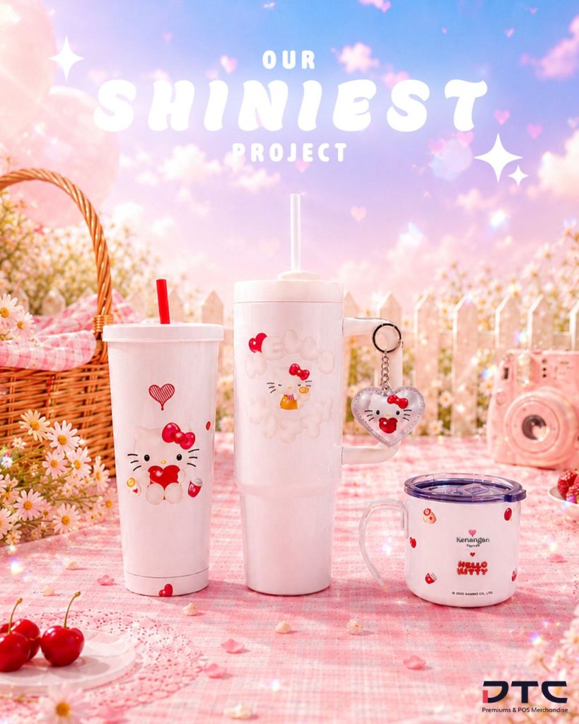 Kenangan Coffee x Hello Kitty Heart Charm & Collectibles