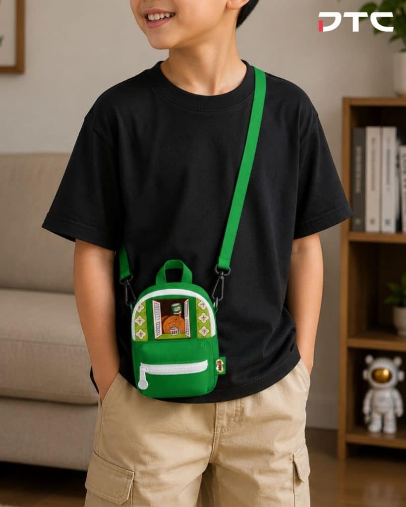 Lifestyle image of shopper carrying Milo Mini Bag