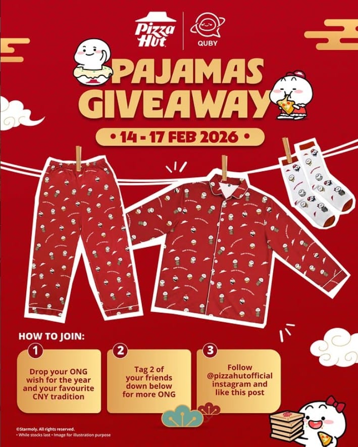 Pizza Hut Quby pyjamas & socks giveaway campaign