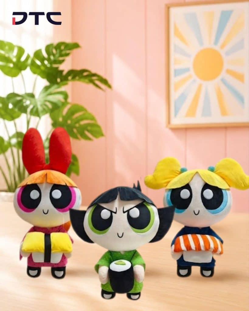 Powerpuff Girls plush collectible with sushi themed design for Sushi Express campaign