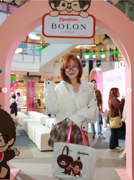 Monchhichi licensed tote bag for BOLON Spring/Summer 2026 In Motion campaign