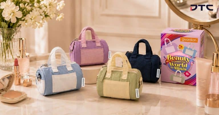 Guardian "Beauty Around the World" custom mini beauty bag gift with purchase by DTC World