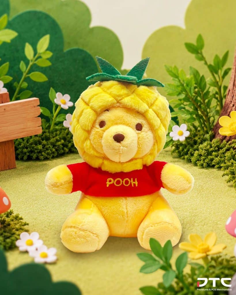 LiHO × Winnie the Pooh Pineapple Pooh plush