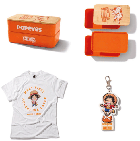Popeyes x One Piece merchandise