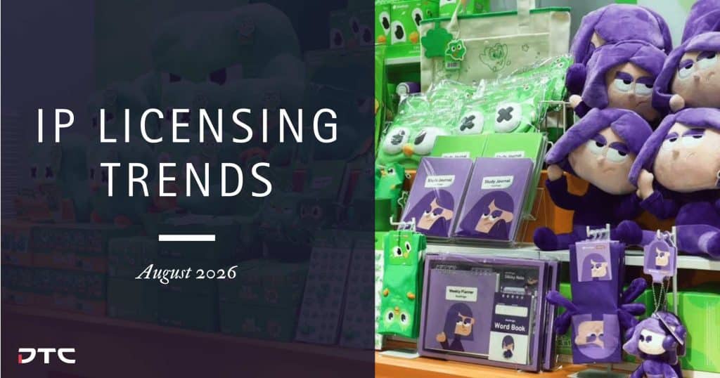Duolingo x MINISO pop-up in China displaying Duo and Lily licensed merchandise