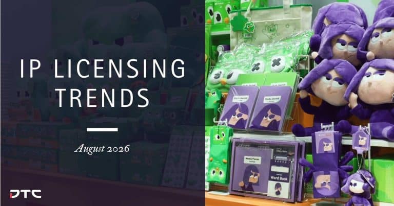 Duolingo x MINISO pop-up in China displaying Duo and Lily licensed merchandise