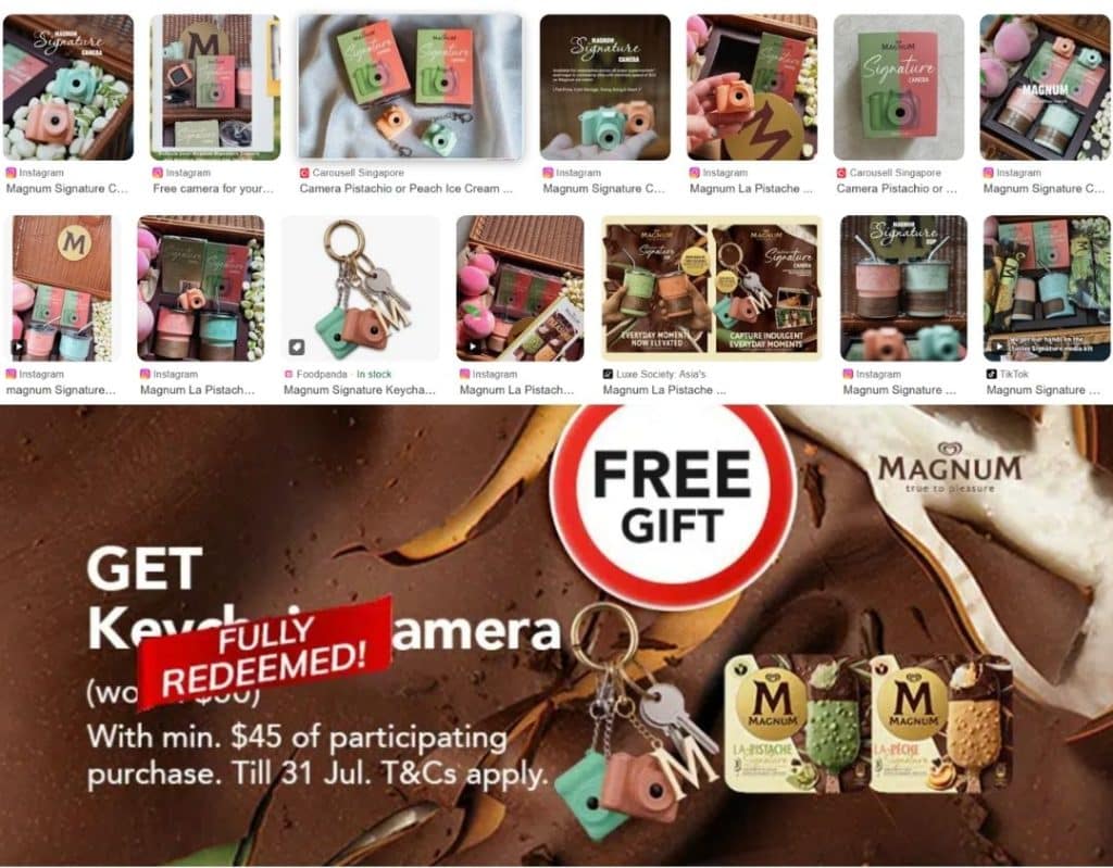 The Magnum Signature Keychain Camera gained strong social media attention, with customers sharing the collectible online and selected participating stores fully redeeming their allocated stock.