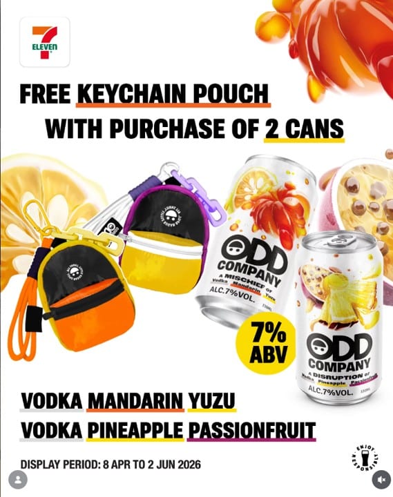 Odd Company keychain pouch produced for a 7-Eleven Singapore gift with purchase