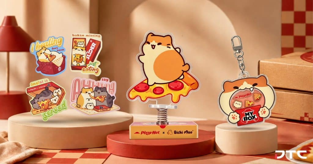 Licensed Bichi Mao collectibles produced by DTC World for Pizza Hut Malaysia