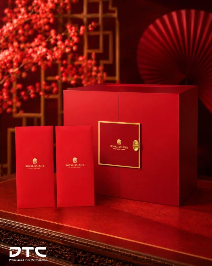Coordinated Royal Salute Chinese New Year gifting set produced by DTC World