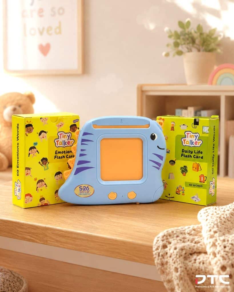 Educational flash card reader with illustrated cards Gold Progress