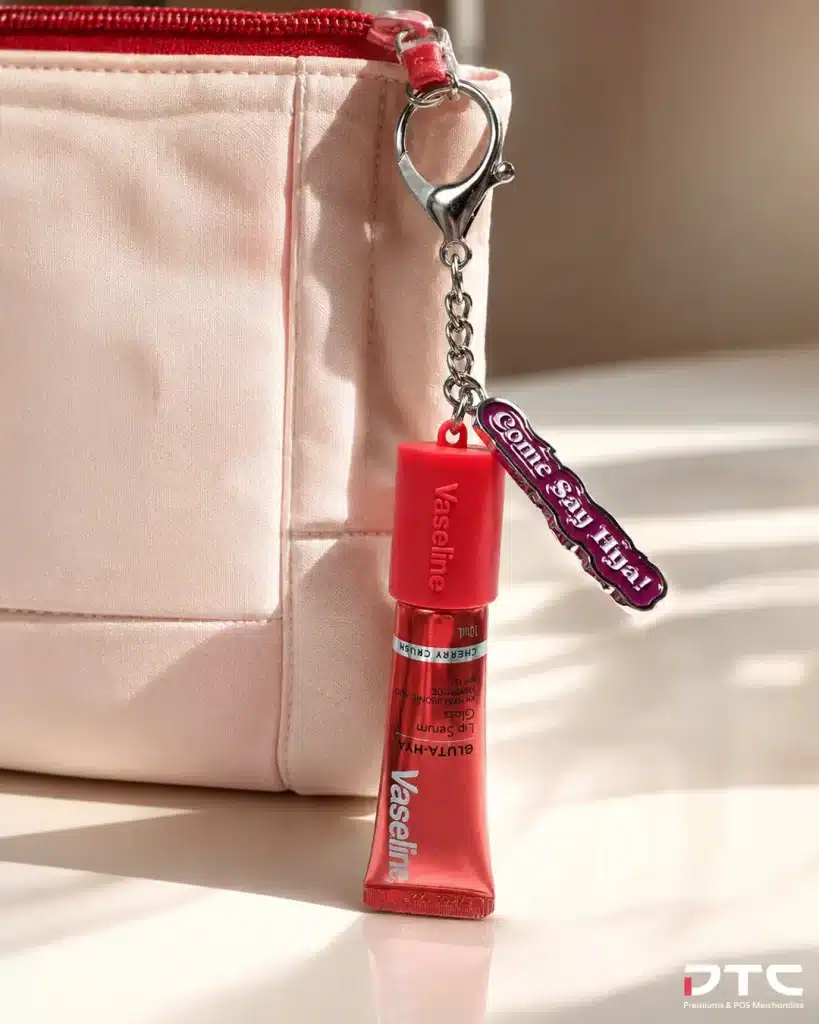 Vaseline lip gloss keychain