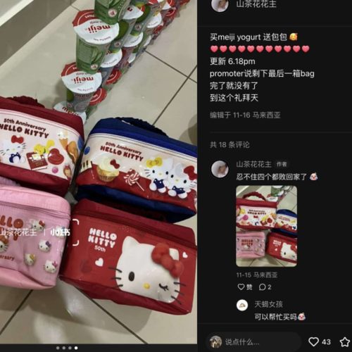 Hello Kitty Bag - Meiji Yogurt